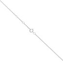 9ct White Gold 0.30ct Brilliant Cut Lab Grown Drop Diamond Pendant and Chain 16"