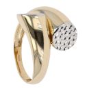 14ct Yellow and White Gold Twist Ring