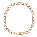 9ct Yellow Gold Fancy Curb Bracelet 7"