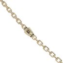 14ct Yellow Gold Monaco Cavo Alternate Flex Lock Chain 18"
