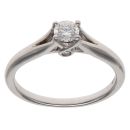 18ct White Gold 0.30ct Brilliant Cut Diamond Solitaire Ring