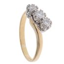 18ct Yellow Gold 0.40ct Brilliant Cut Diamond Trilogy Ring