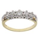 18ct Yellow Gold 0.50ct Brilliant Cut Diamond Five Stone Ring