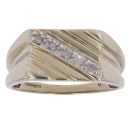 9ct Yellow Gold 0.10ct Diamond Signet Ring