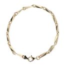 14ct Yellow Gold Child's Fancy Link Bracelet 6"