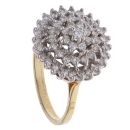 18ct Yellow Gold 1.00ct Brilliant Cut Diamond Cluster Ring