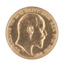 1910 Edward VII Large Head UK Half Sovereign Coin