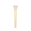 9ct Yellow Gold Split Band 0.50ct Lab Grown Diamond Solitaire Ring
