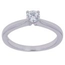 Platinum 0.25ct Brilliant Cut Diamond Solitaire Ring