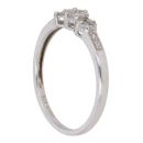 9ct White Gold 0.25ct Brilliant Cut Diamond Cluster Ring