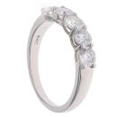 9ct White Gold 1.20ct Lab Grown Diamond Five Stone Ring