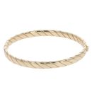 9ct Yellow Gold Twist Patterned Bangle