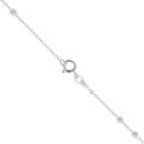 Silver Rosary Beads 24" By Icesia