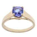 9ct Yellow Gold Tanzanite Solitaire Ring