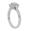 18ct White Gold 0.50ct Brilliant Cut Diamond Cluster Ring
