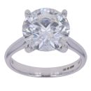 9ct White Gold 5.00ct Brilliant Cut Diamond Solitaire Ring