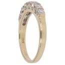 18ct Yellow Gold 0.50ct Brilliant Cut Diamond Half Eternity Ring