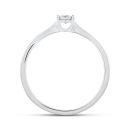 9ct White Gold Lab Grown Diamond Illusion Solitaire Ring G VS