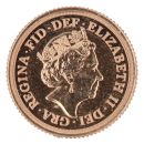 2022 Elizabeth II Fifth Portrait UK Quarter Sovereign Coin