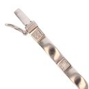 9ct White Gold 0.15ct Diamond Bracelet 7.5"