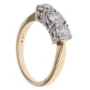 18ct Yellow Gold 1.44ct Brilliant Cut Diamond Trilogy Ring