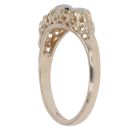 9ct Yellow Gold Sapphire and Opal Cluster Ring