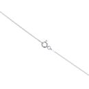 Silver Cubic Zirconia And Green Gemstone Square Pendant And 18" Chain by Icesia