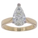 18ct Yellow Gold 1.40ct Pear Cut Diamond Solitaire Ring