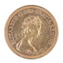 1974 Elizabeth II Decimal Portrait UK Full Sovereign coin