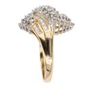18ct Yellow Gold Brilliant and Baguette Cut 1.50ct Diamond Fancy Ring