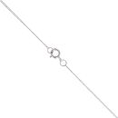 9ct White Gold 0.25ct Diamond Cluster Pendant and Chain 18"
