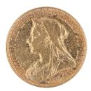 1895 Victoria Old Head Australia Full Sovereign Coin