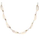 9ct Yellow and White Gold Fancy Chain 18"