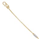 22ct Yellow Gold Bead and Tassel Bracelet 7"