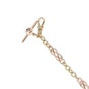9ct Yellow and Rose Gold 0.01ct Diamond Annwyl T-Bar Clogau Bracelet 7.5"