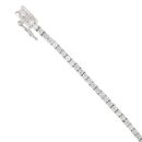 9ct White Gold 3.00ct Brilliant Cut Diamond Tennis Bracelet 7"
