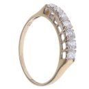 9ct Yellow Gold Cubic Zirconia Half Eternity Ring