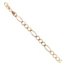 9ct Yellow Gold Figaro Bracelet 7"