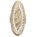 14ct Yellow Gold Patterned Ring