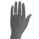 9ct Yellow Gold Octagon Emerald and Diamond Cluster Ring