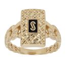 14ct Yellow Gold Monaco Classic Flex Link Signet Ring