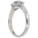 18ct White Gold 0.50ct Brilliant Cut Diamond Trilogy Ring