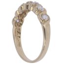 9ct Yellow Gold Cubic Zirconia Half Eternity Ring