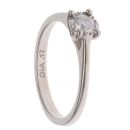9ct White Gold 0.17ct Brilliant Cut Diamond Solitaire Ring