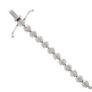 18ct White Gold 3.25ct Brilliant Cut Diamond Tennis Bracelet 7.5"