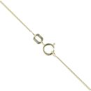 14ct Yellow Gold Children's Cubic Zirconia Heart Infinity Pendant and Chain 16"