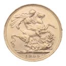 1905 Edward VII Large Head Australia Full Sovereign Coin
