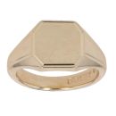 9ct Yellow Gold Octagon Signet Ring
