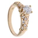18ct Yellow Gold 1.00ct Brilliant Cut Diamond Solitaire Ring