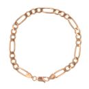 9ct Yellow Gold Figaro Bracelet 7.5"